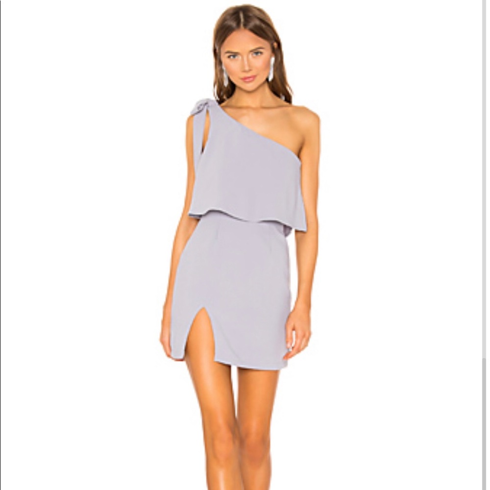 superdown One-Shoulder Lavender Dress